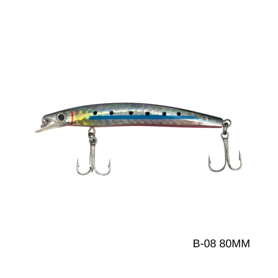Maket Balık - Kurşun Arkası Rapala - 8cm 5gr - Sea Bose B-08