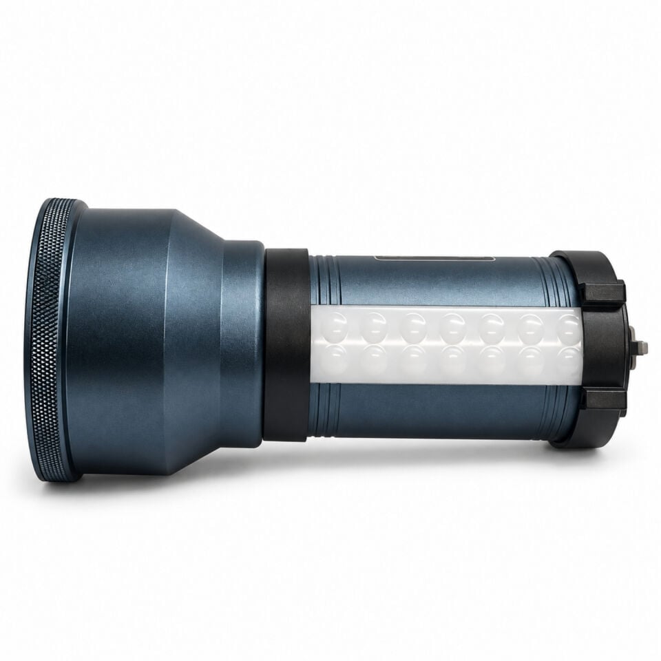Şarj Edilebilir El Feneri - Şarjlı Projektör - 15 Watt - DAT - DT-827