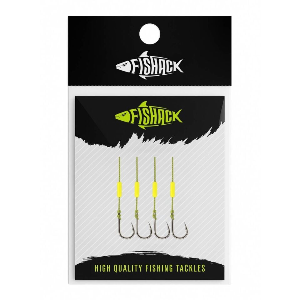 LRF Assist İğne - İpli LRF Hırsız İğnesi - Stoperli - 4 Adet - Fishack