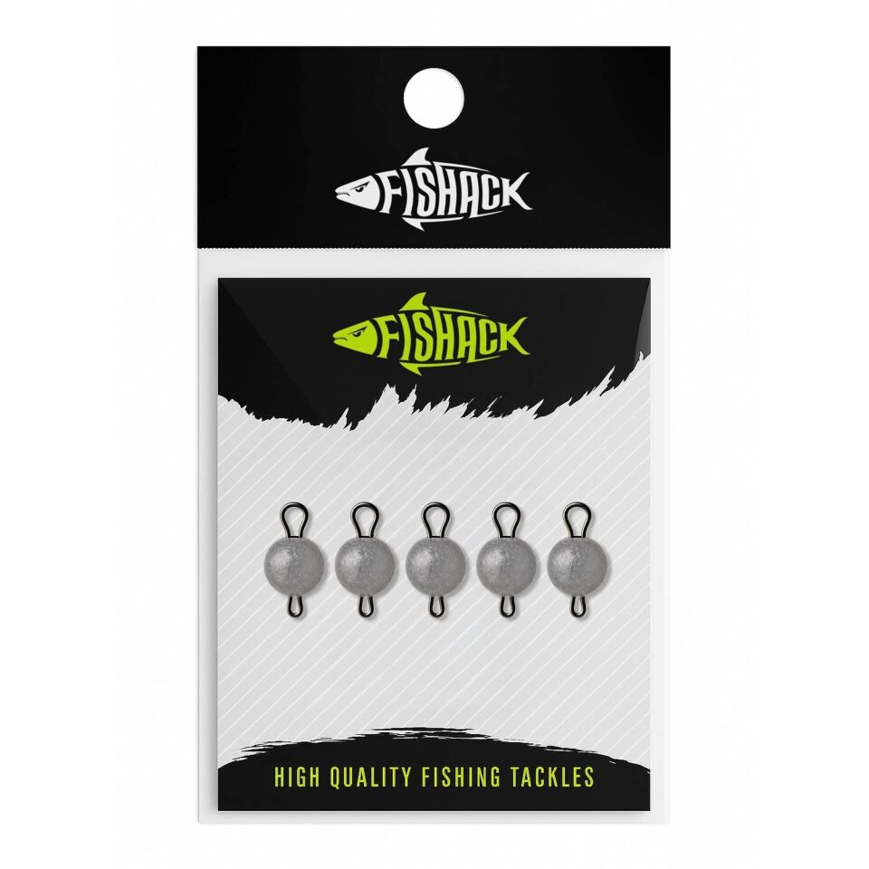 Mafsallı Kurşun - Hareketli İğne Kurşunu - Fishack - 7 Gram - 5'li Paket