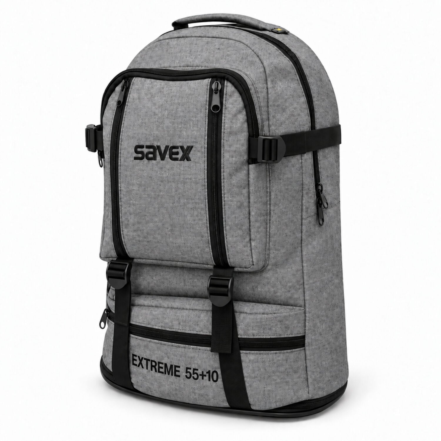 Profesyonel Körüklü Sırt Çantası - Savex - 55+10 LT - Gri