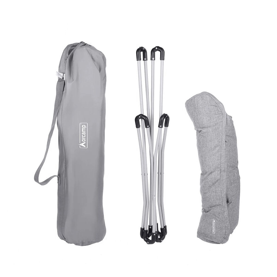 Katlanabilir Kamp Sandalyesi - Cozy - Orcamp - Gri - (OUT-2180)