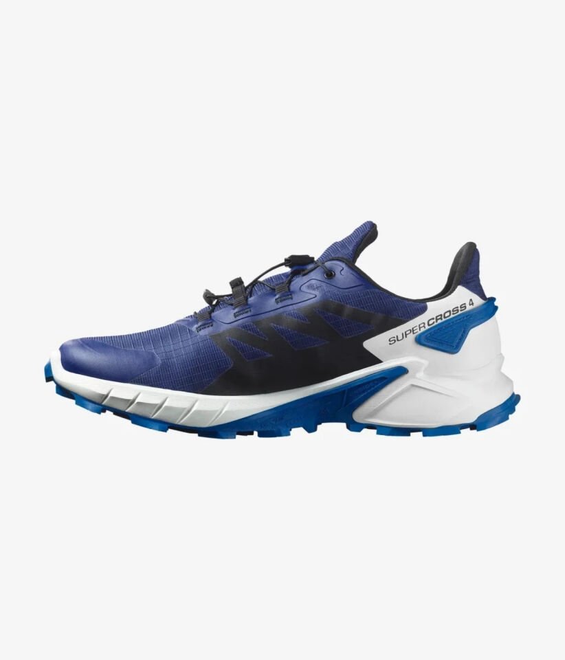 Salomon Supercross 4 Erkek Koşu Ayakkabısı - Blue Print/Black/Lapis Blue