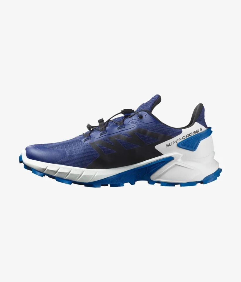 Salomon Supercross 4 Erkek Koşu Ayakkabısı - Blue Print/Black/Lapis Blue