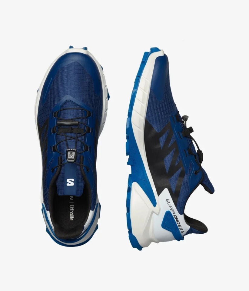 Salomon Supercross 4 Erkek Koşu Ayakkabısı - Blue Print/Black/Lapis Blue