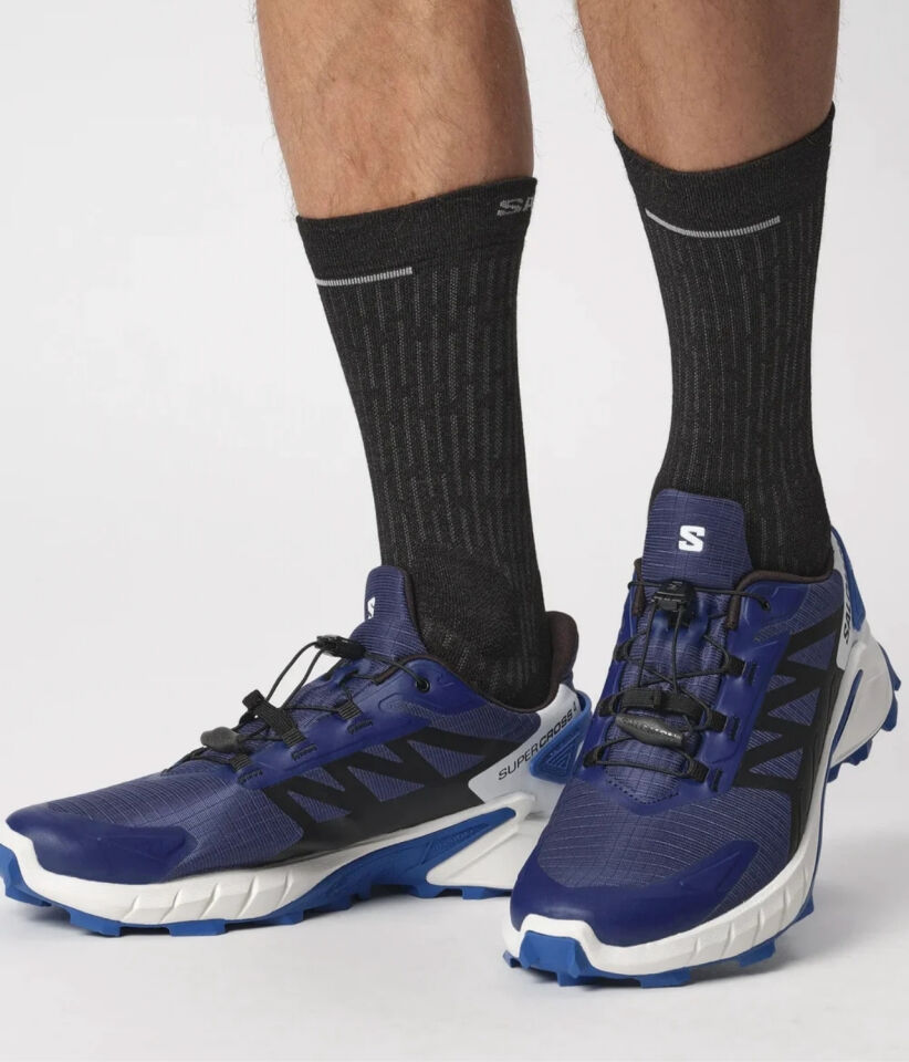 Salomon Supercross 4 Erkek Koşu Ayakkabısı - Blue Print/Black/Lapis Blue