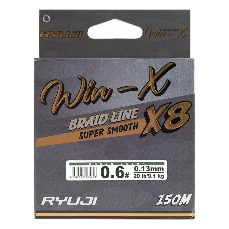 İp Örgü Misina - 8 Kat - Ryuji Winx X8 - 150mt - Yeşil - 0.10mm