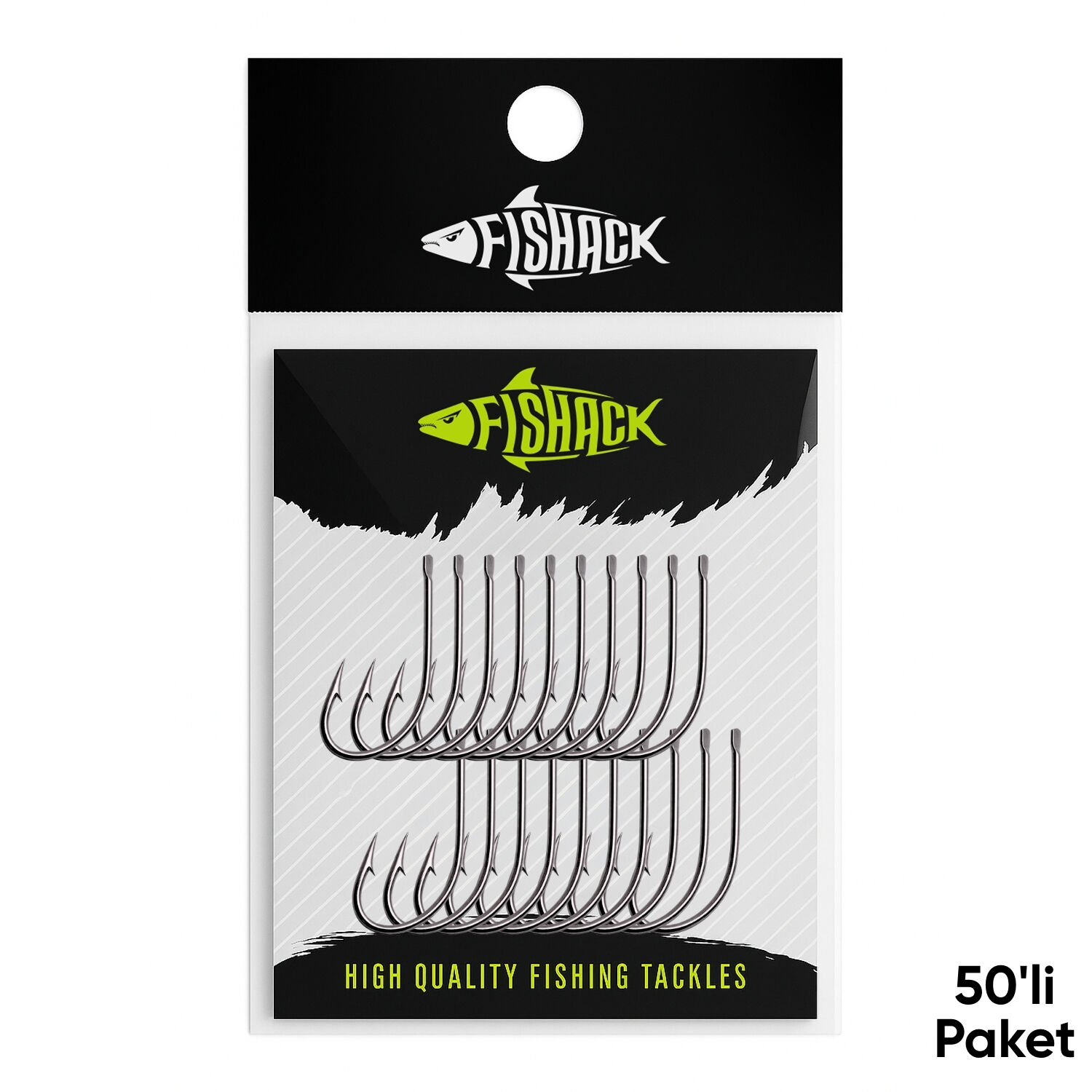 Olta İğnesi - Fishack 505 - No: 1/0  (50'li Paket)