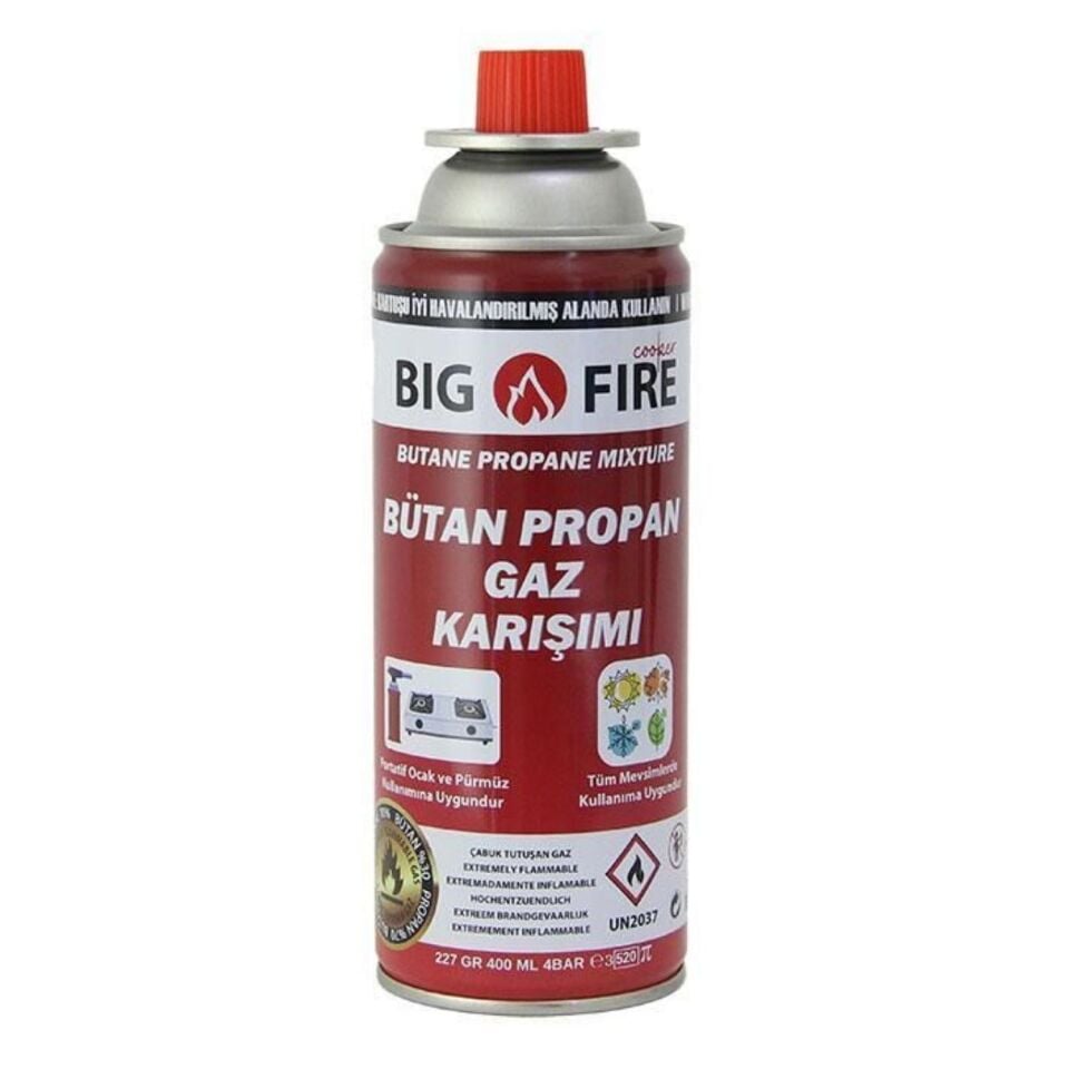 Kamp Ocak Gazı - Valfli Kartuş - Big Fire Power - 227gr - BGF-227