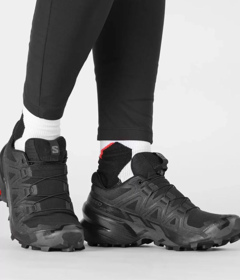 Salomon Speedcross 6 Kadın Koşu Ayakkabısı - Black/Black/Phantom