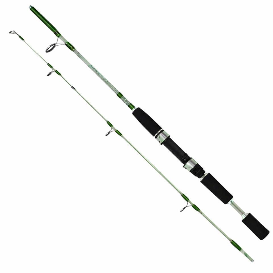 İki Parça Dolgu Olta Kamışı - Pavilion - Yeşil - 210cm 100/200 gr