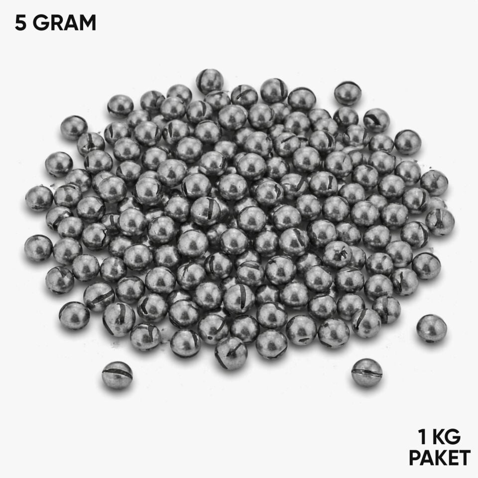 Kıstırma Yarma Kurşun - Kesikli Olta Kurşunu - 5 Gram (1 KG)