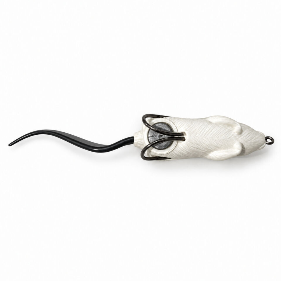 Silikon Fare - 15g 70mm - Fishack RatX - UV Boyalı - Black White