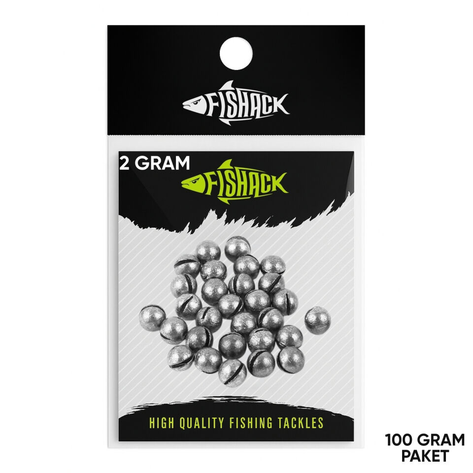 Kıstırma Yarma Kurşun - Kesikli Olta Kurşunu - 2 Gram (100 gr)