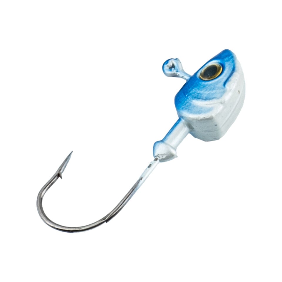 Jighead - Zoka - Kurşunlu Olta İğnesi - (XH-A 11) - Mavi Beyaz - 8 gr - 5 Adet