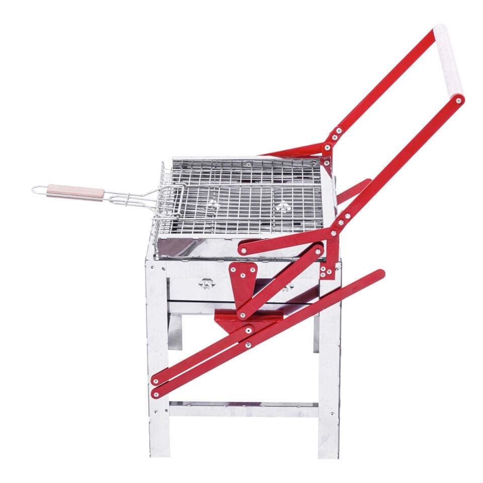 Çevirme Mekanizmalı  Krom Mangal - Yükseklik Ayarlı - Argeus Turnmaster Pro