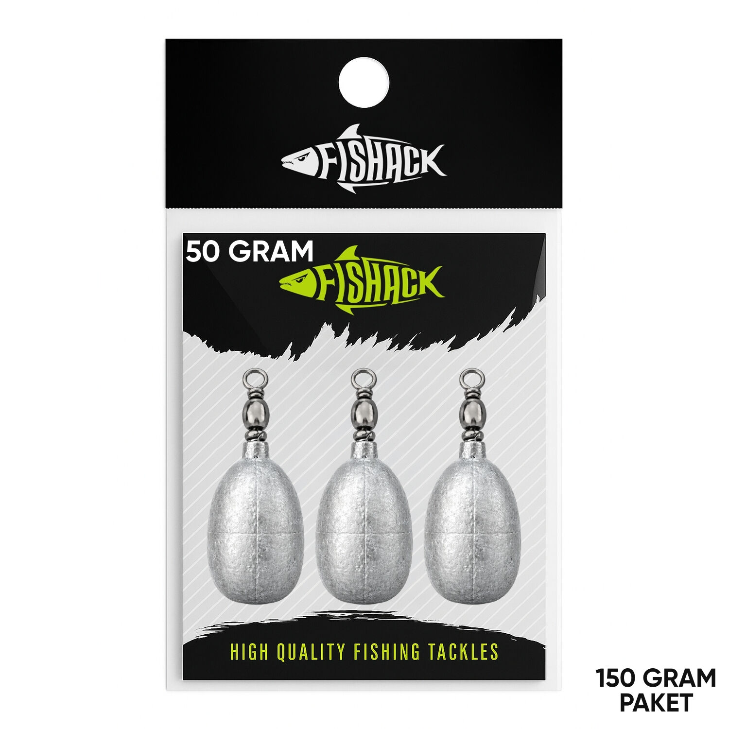 Fishack Fırdöndülü Kurşun 50gr (150gr)