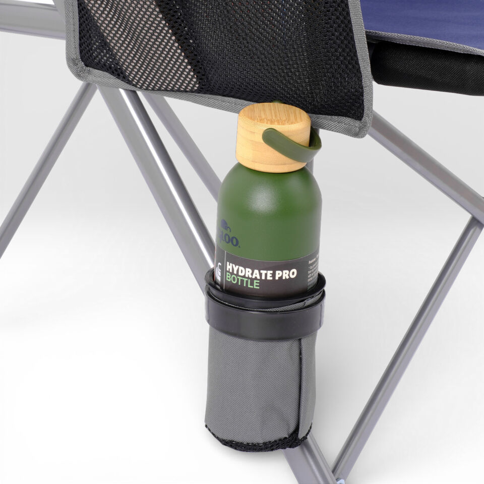Katlanabilir Kamp Sandalyesi - Argeus Rustic - Mavi/Gri