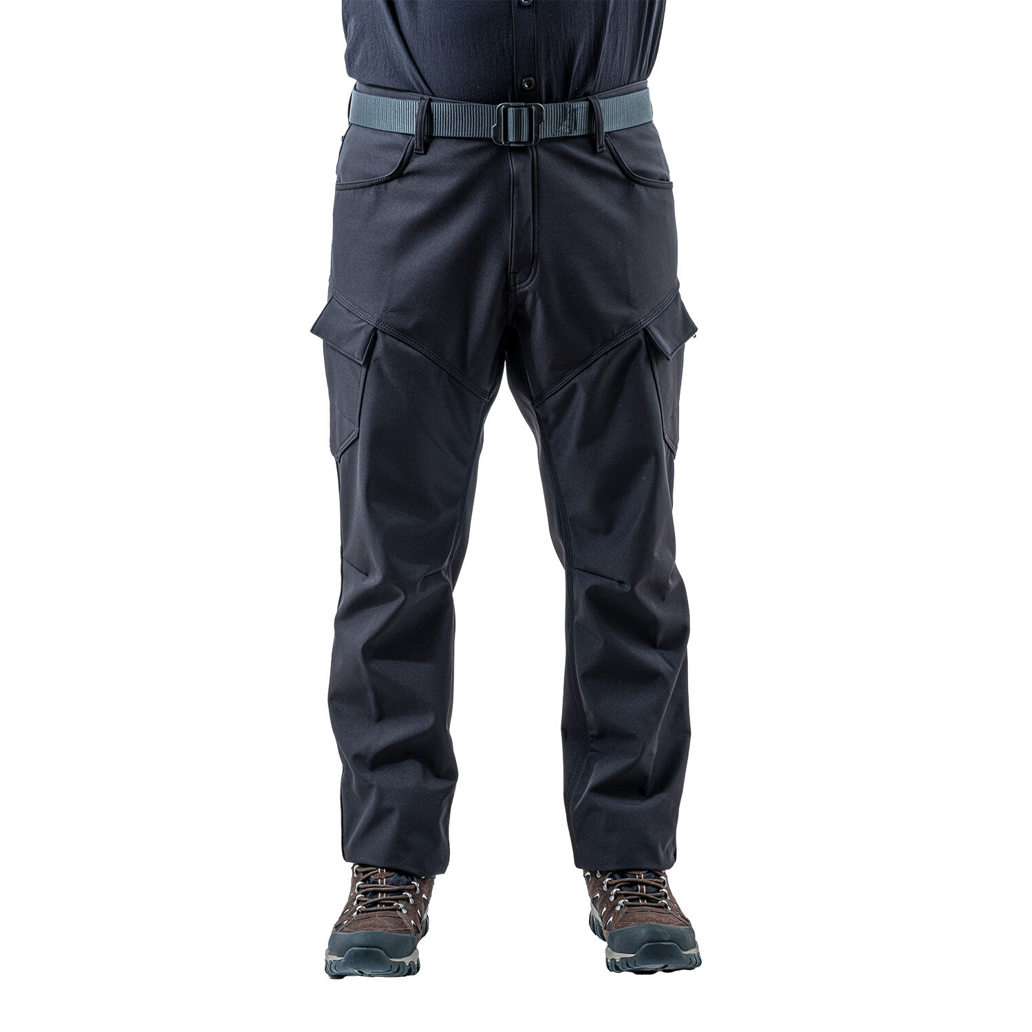 İçi Polarlı Softshell Pantolon - Su Rüzgar Geçirmez - Savage - Siyah