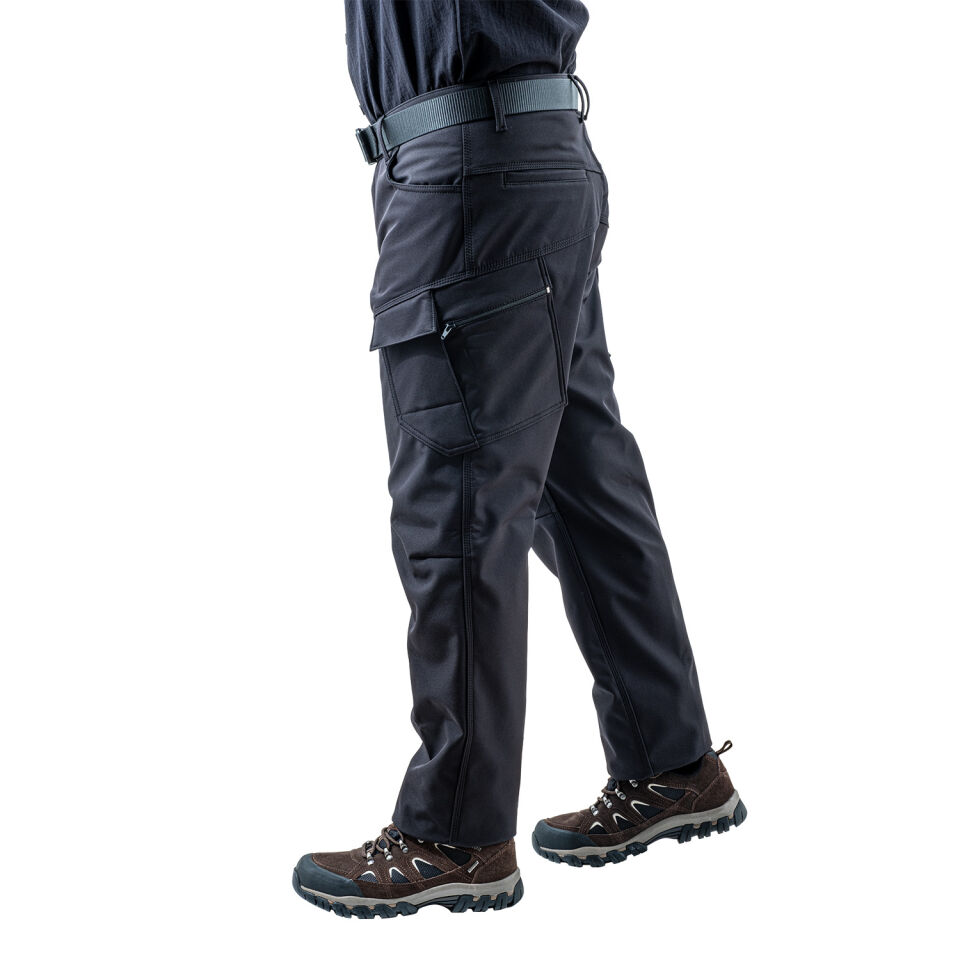 İçi Polarlı Softshell Pantolon - Su Rüzgar Geçirmez - Savage - Siyah