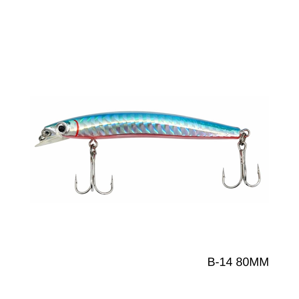 Maket Balık - Kurşun Arkası Rapala - 8cm 5gr - Sea Bose B-14