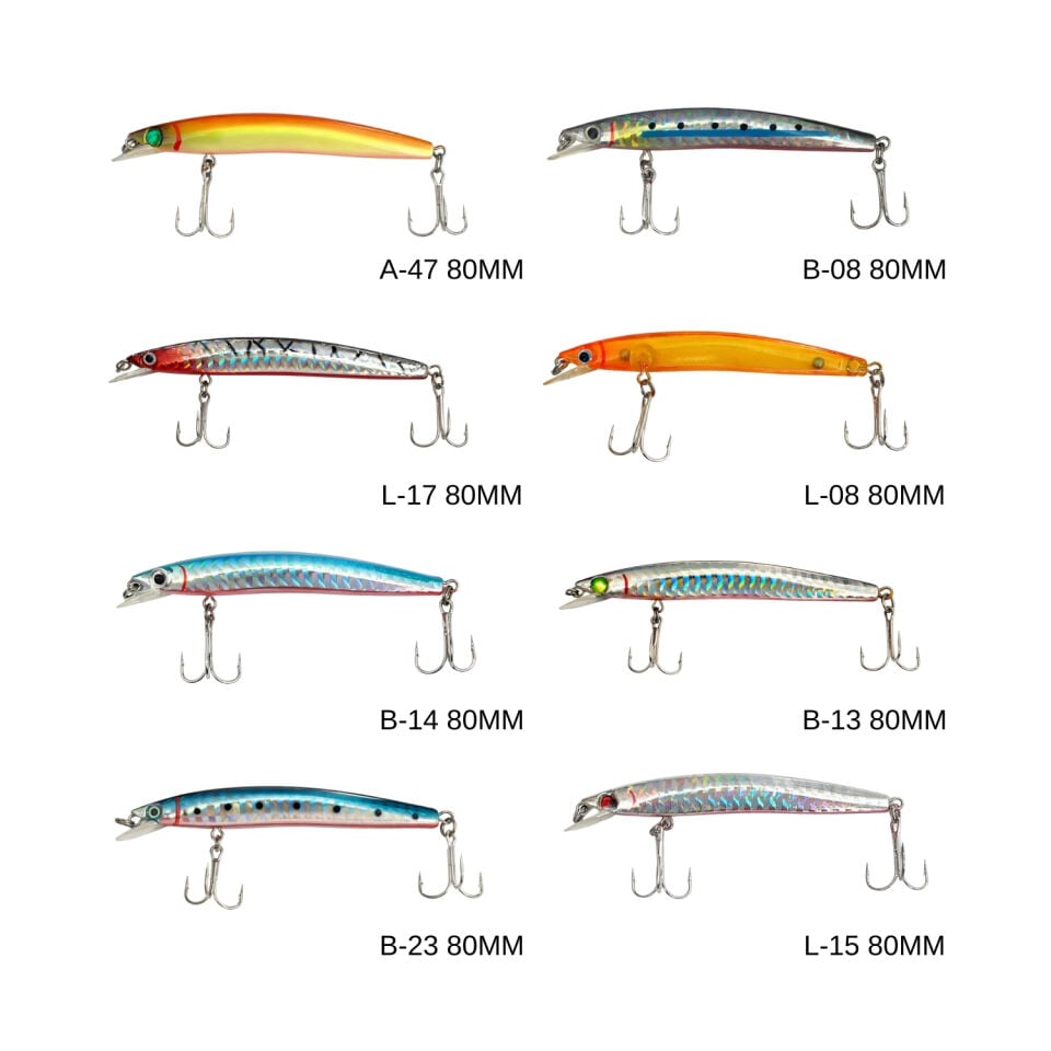 Maket Balık - Kurşun Arkası Rapala - 8cm 5gr - Sea Bose L-08
