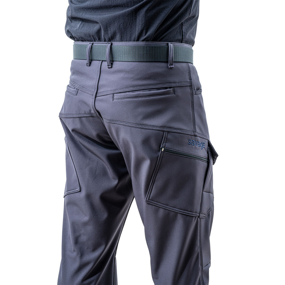 İçi Polarlı Softshell Pantolon - Su Rüzgar Geçirmez - Savage - Antrasit