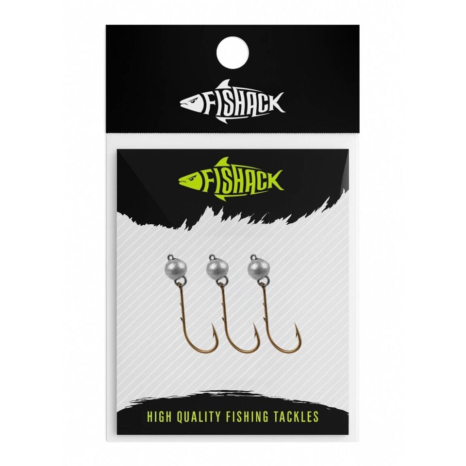 Mafsallı Jighead - Hareketli Kurşunlu İğne - Fishack - 3 Gram - 3'lü Paket