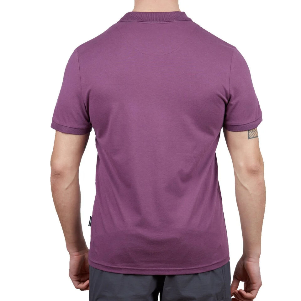Erkek Polo Yaka Tişört - Pamuklu Spor Tişört - Stratus - Mürdüm (600303)