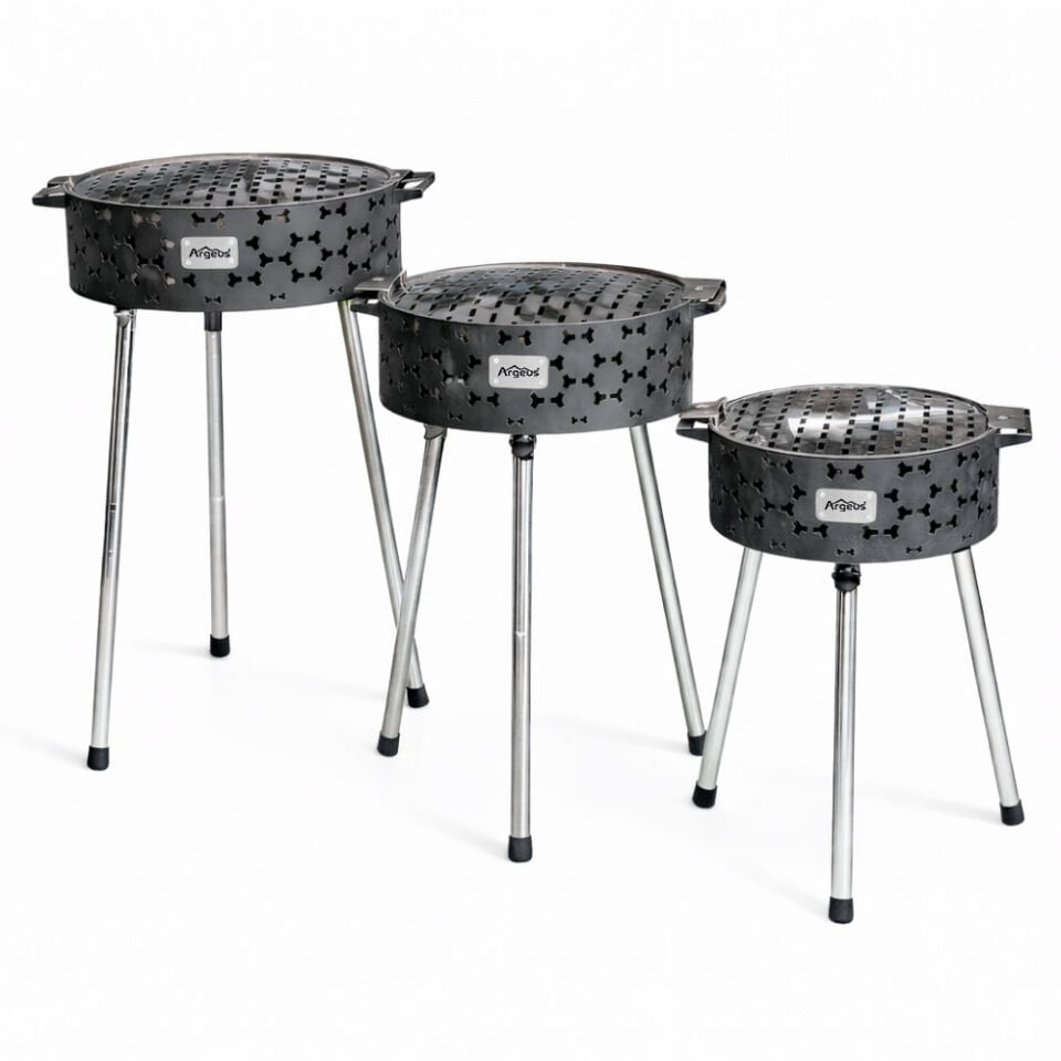Taşınabilir Kömür Barbekü Mangal  - Büyük - 44cm*13cm*67cm