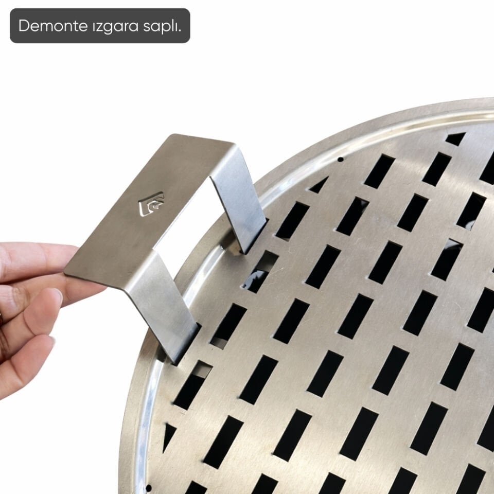 Taşınabilir Kömür Barbekü Mangal  - Büyük - 44cm*13cm*67cm