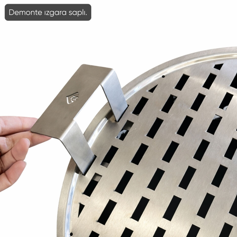 Taşınabilir Kömür Barbekü Mangal  - Büyük - 44cm*13cm*67cm
