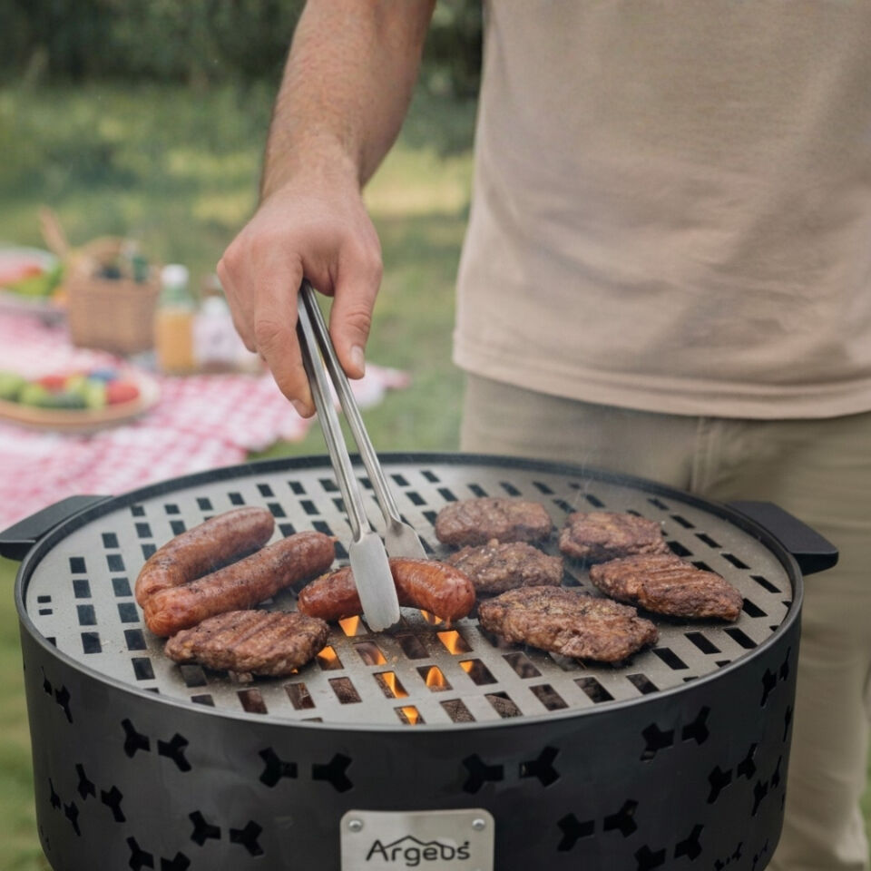 Taşınabilir Kömür Barbekü Mangal  - Büyük - 44cm*13cm*67cm