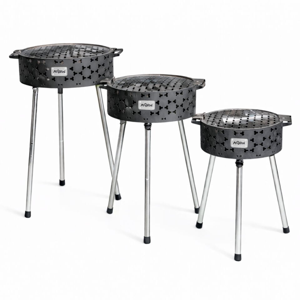 Taşınabilir Kömür Barbekü Mangal - Küçük - 33cm*13cm*52cm