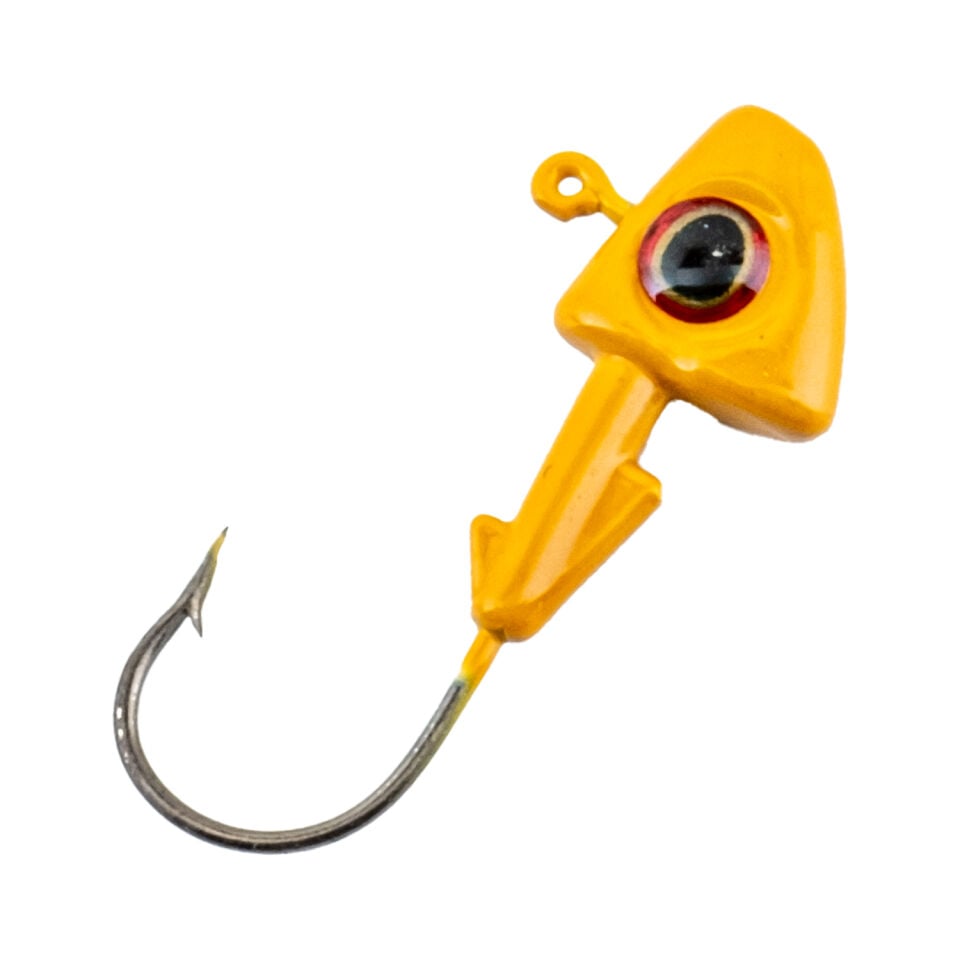 Jighead - Zoka - Kurşunlu Olta İğnesi - (XH-A 07) - Sarı - 10 Gr - 5 Adet