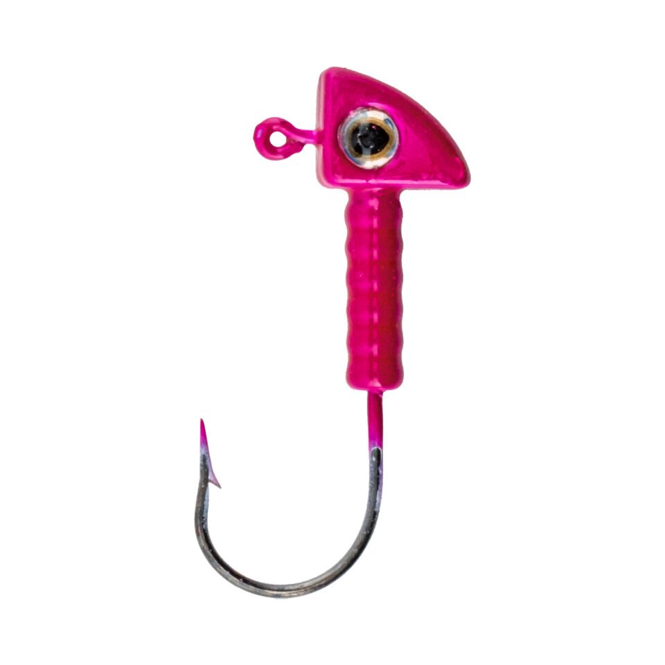 Jighead - Zoka - Kurşunlu Olta İğnesi - (XH-A 06) - Pembe - 8 Gr - 10 Adet