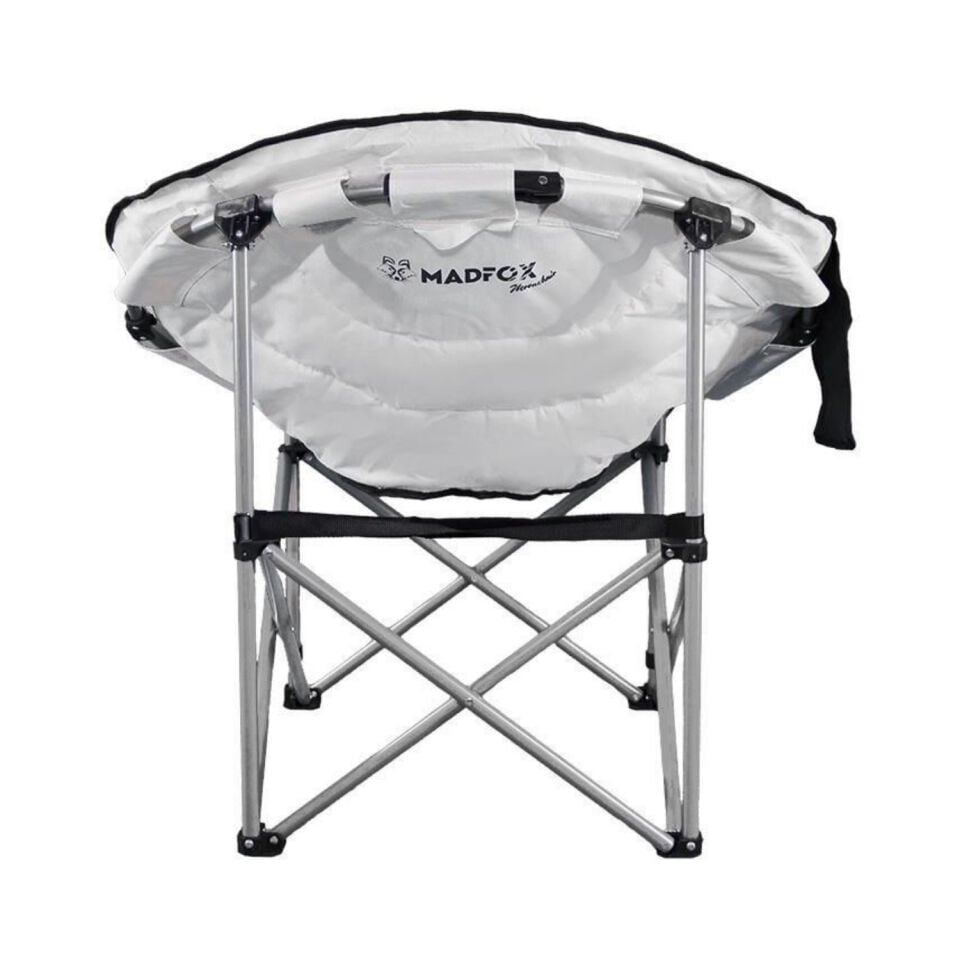 Katlanır Kamp Piknik Sandalyesi - Madfox Moonchair Deluxe - Siyah/Gri - 547212