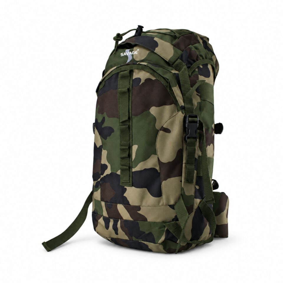 Su Geçirmez Outdoor Sırt Çantası - Dağcı Çantası - Savage Ventura 60LT- Kamuflaj