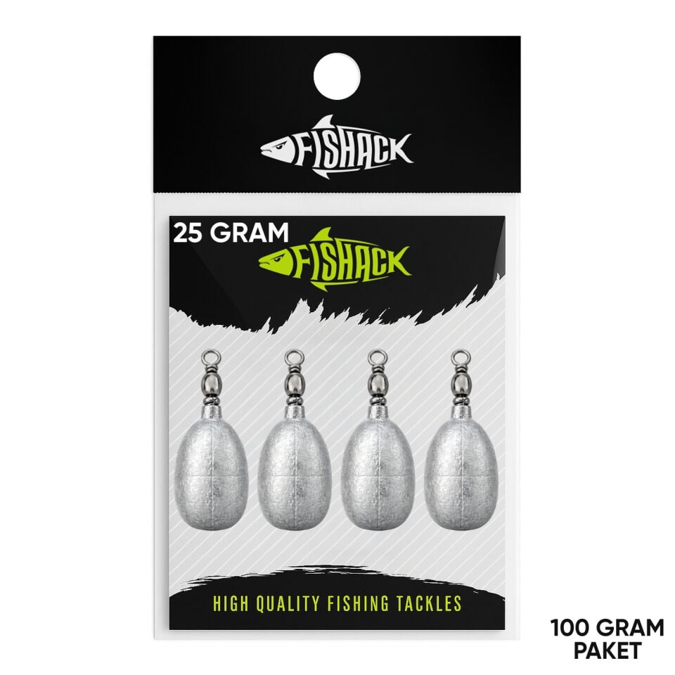 Fishack Fırdöndülü Kurşun 25gr (100gr)