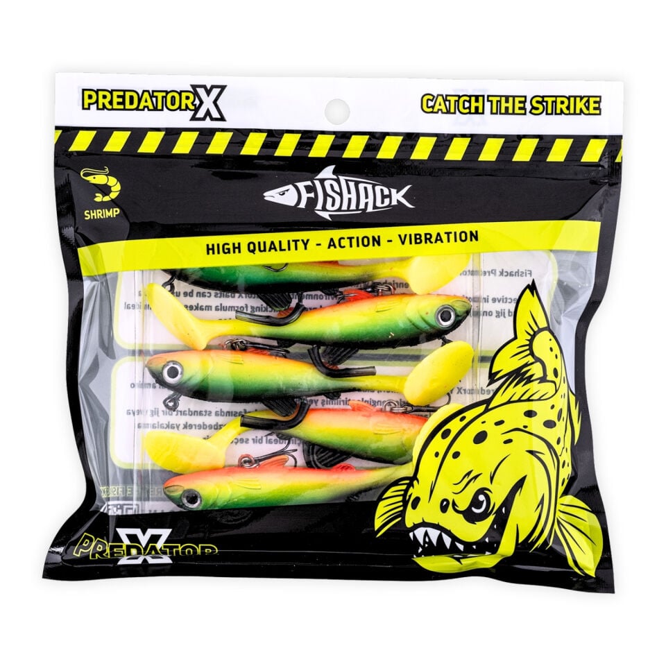 Silikon Balık - 15g 100mm - Üçlü İğneli - Fishack - UV Boyalı - Liechen