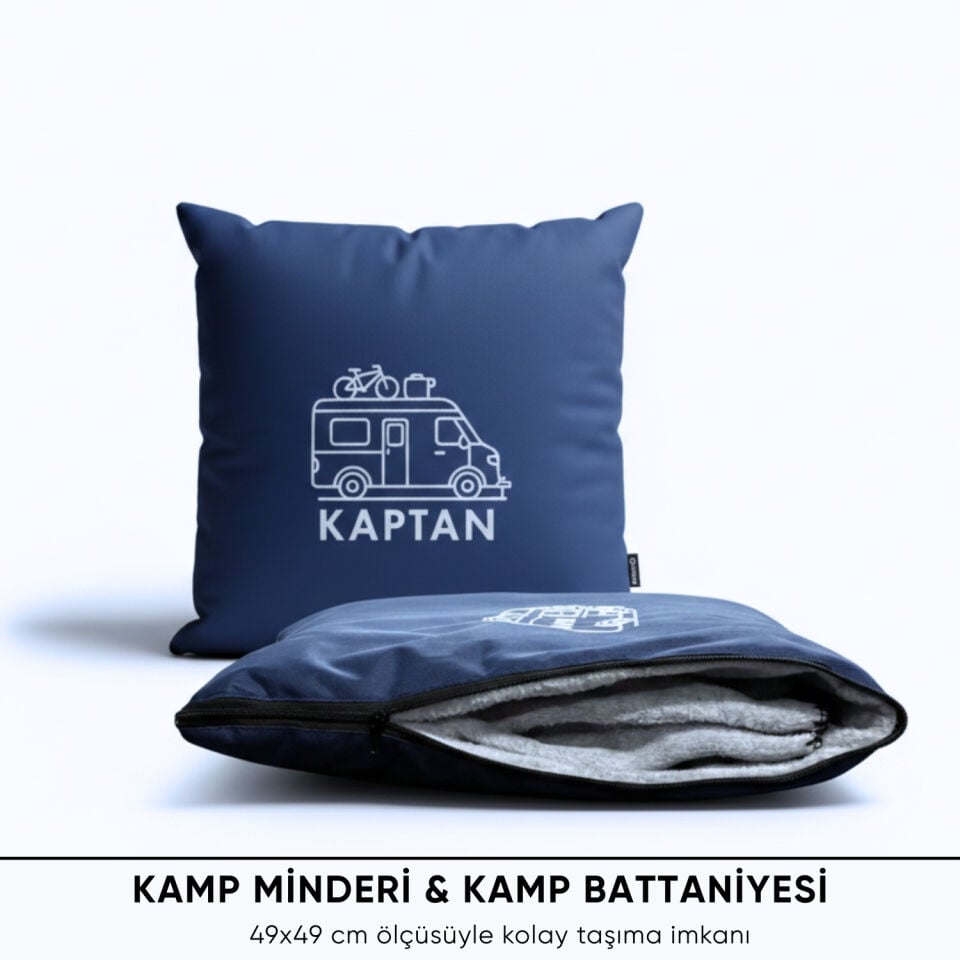 Kamp Minderi & Katlanabilir Polar Kamp Battaniyesi - Argeus - Mavi