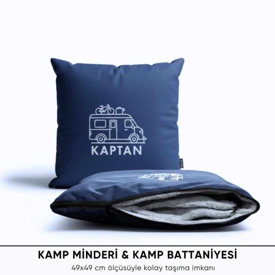 Kamp Minderi & Katlanabilir Polar Kamp Battaniyesi - Argeus - Mavi