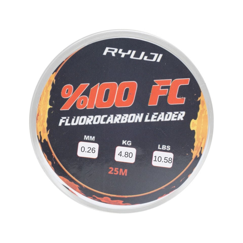Fluorocarbon Lider Misina - Ryuji Leader - 25 mt - 0,26mm