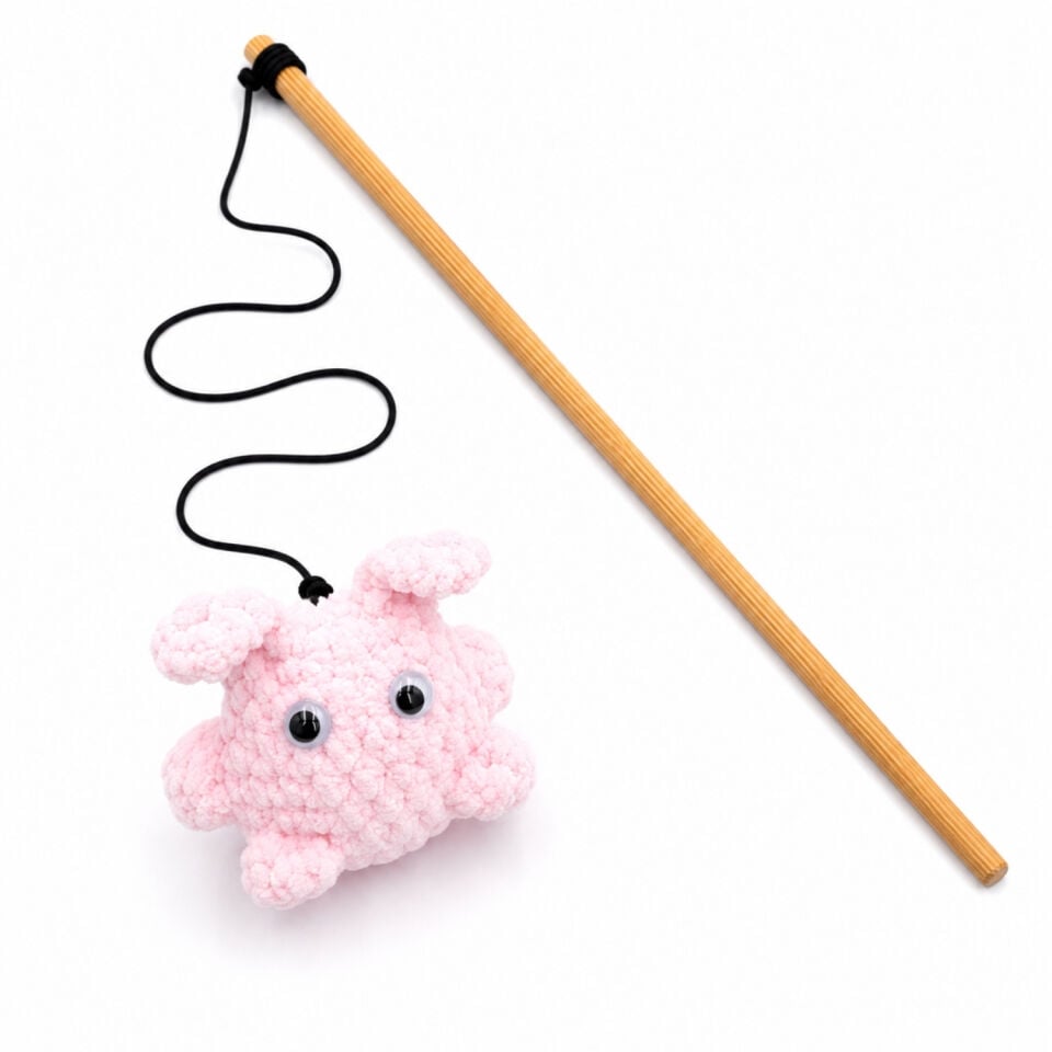 Kedi Oltası - Dawcat - Tavşan Figürlü - Açık Pembe