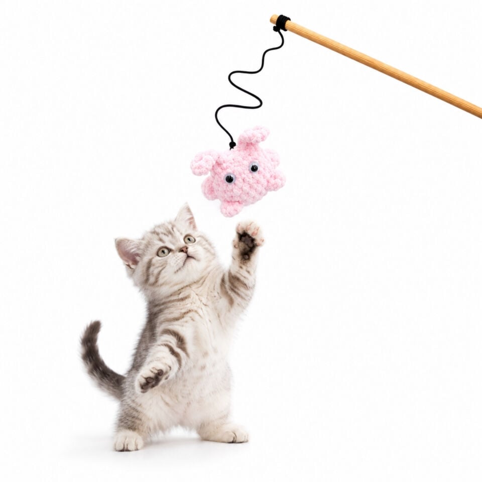 Kedi Oltası - Dawcat - Tavşan Figürlü - Açık Pembe