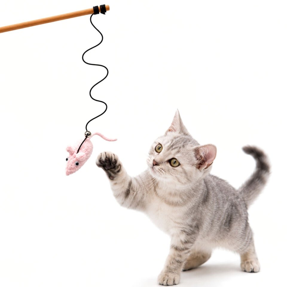 Kedi Oltası - Dawcat - Fare Figürlü - Açık Pembe