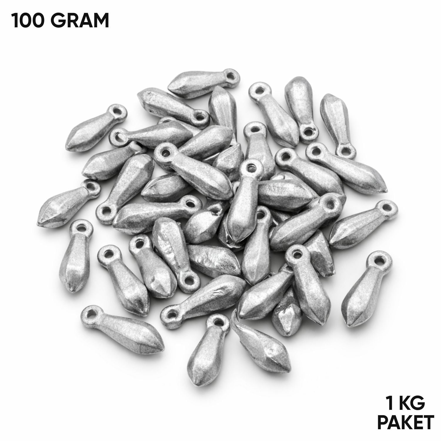 Armut Kurşun - Dip Olta Kurşunu - 100gr (1 KG)
