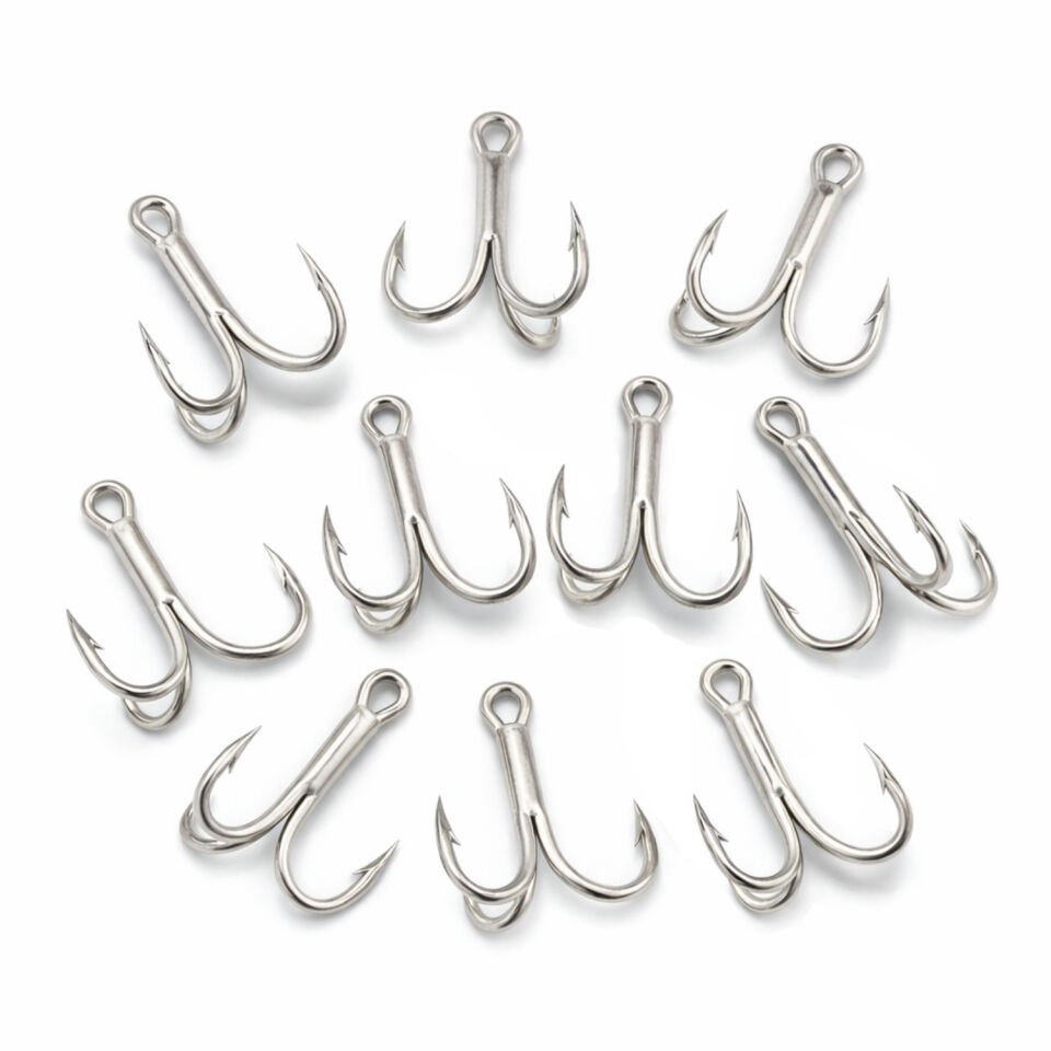 Üçlü İğne - Nikel Üçlü Kanca - Fishack 3210 - 10 Adet -  No: 9