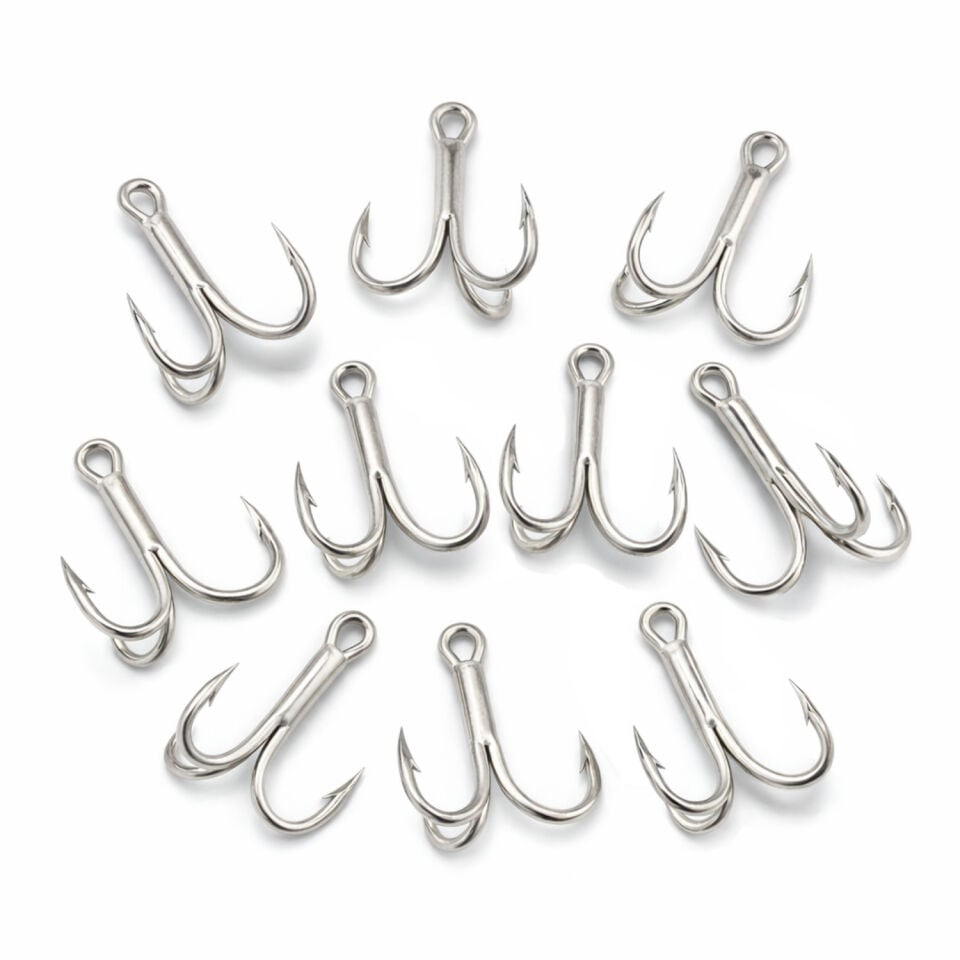 Üçlü İğne - Nikel Üçlü Kanca - Fishack 3210 - 10 Adet -  No: 9