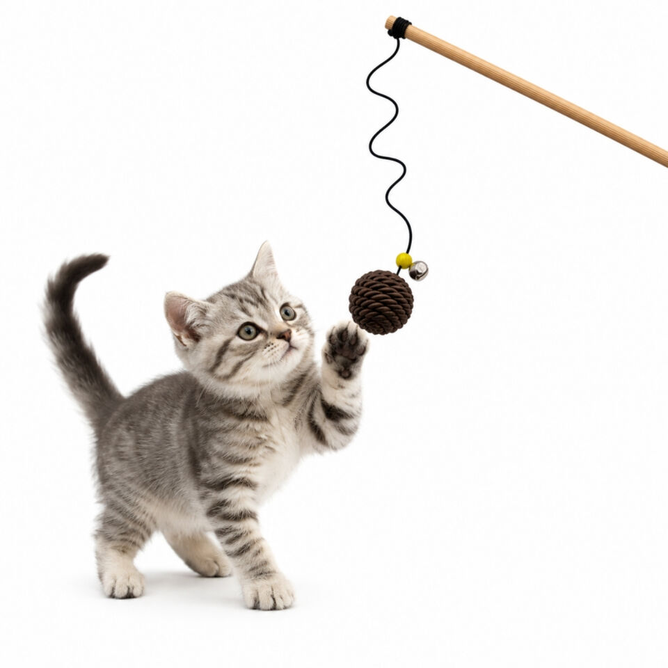 Kedi Oltası - Dawcat - İp Yumağı - Kahve